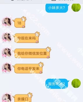 说是技校小女生，态度服务很好